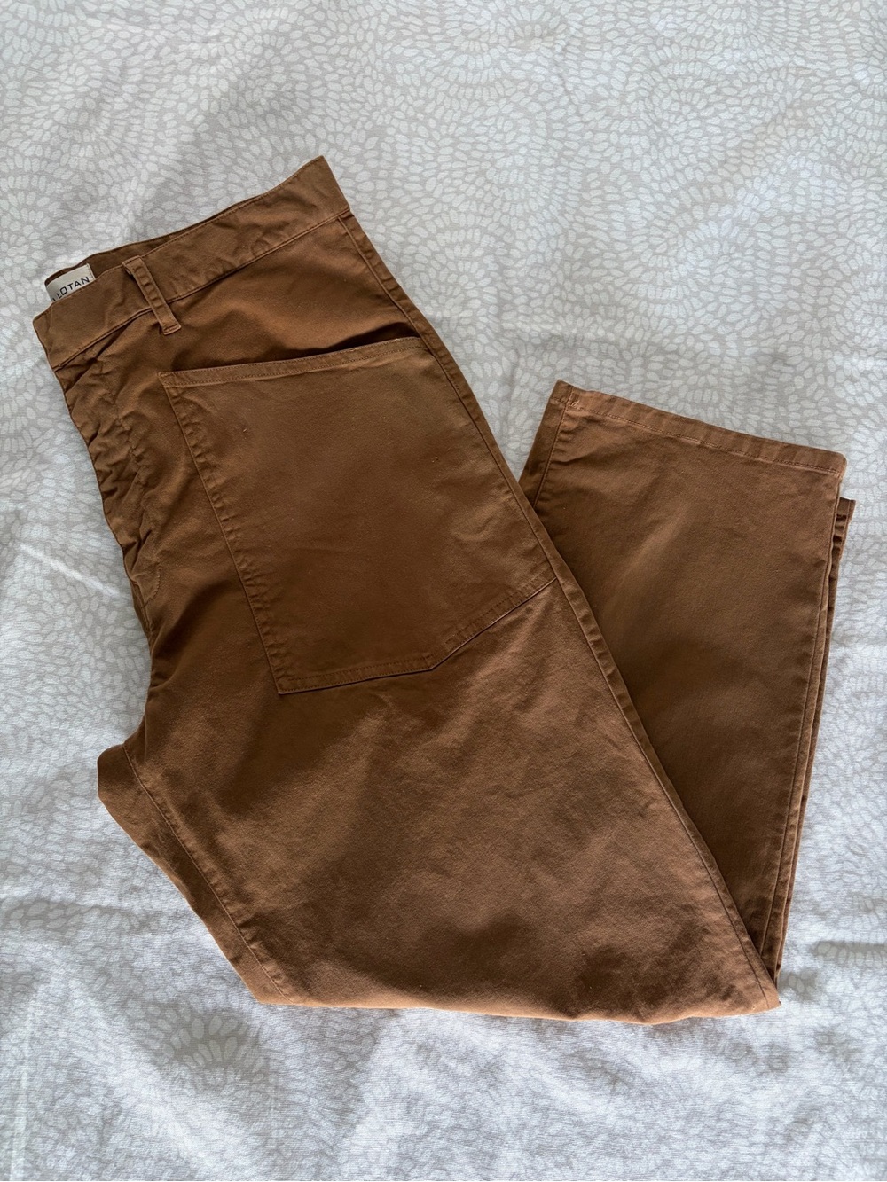 NILI LOTAN Shon Cotton Pant Mid-Rise Barrel Leg Pant size 10 - Picture 5 of 9